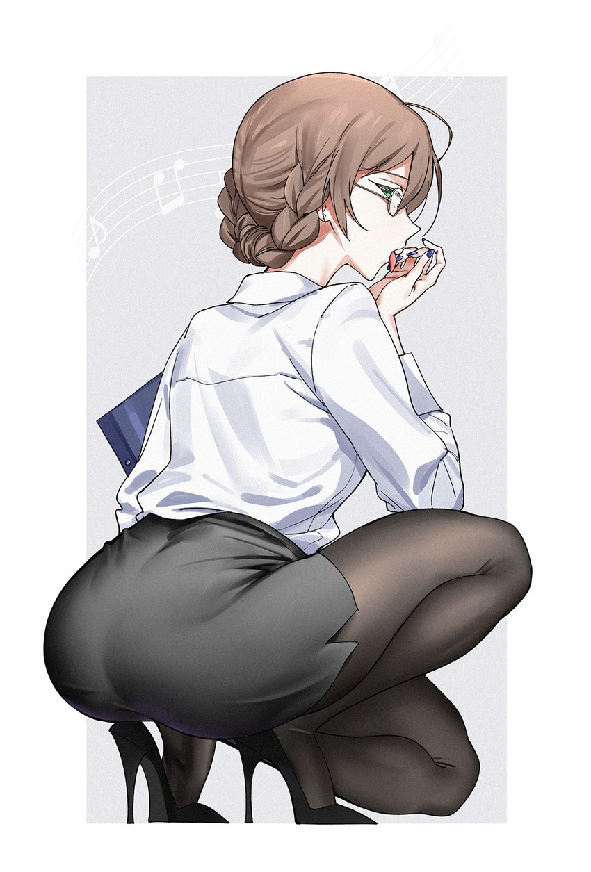 sakuramori kaori (idolmaster and 2 more) drawn by nakamura_rohane