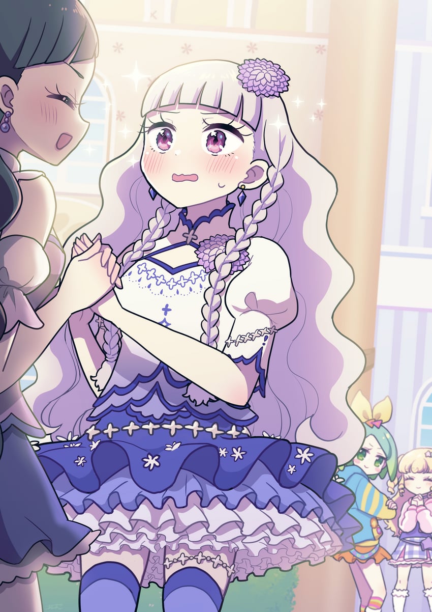 yumekawa yui, nijiiro nino, koda michiru, and miichiru (pretty series and 2 more) drawn by koyoshi_yoko