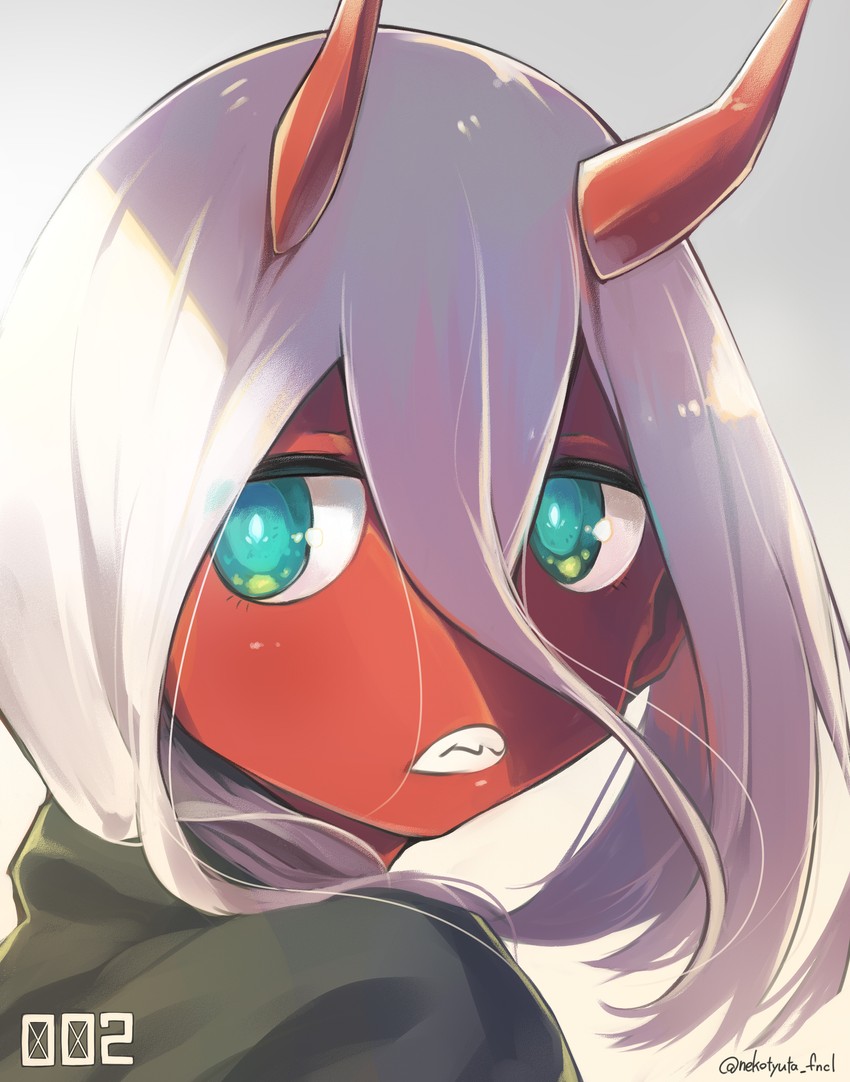 zero two (darling in the franxx) drawn by nekochu_(masamura38b)