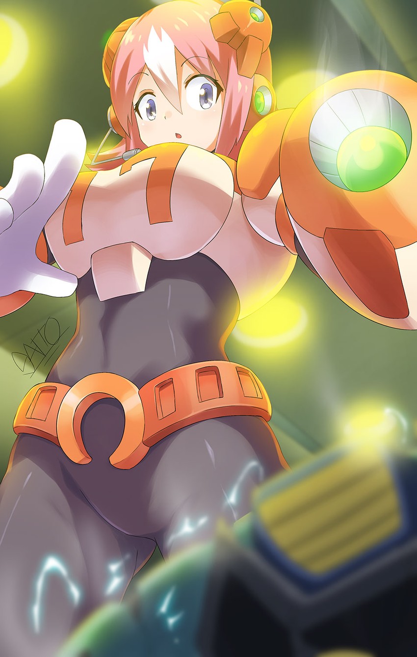 nana (mega man and 2 more) drawn by shoutaro_saito