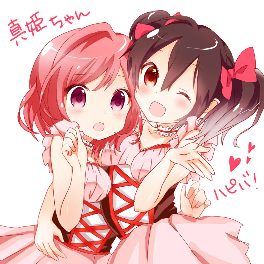 nishikino maki and yazawa nico (love live! and 1 more) drawn by amedamacon