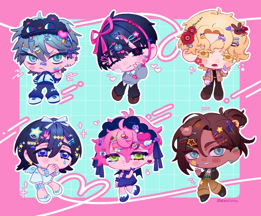 sua, mizi, till, ivan, luka, and 1 more (alien stage) drawn by shinumeru
