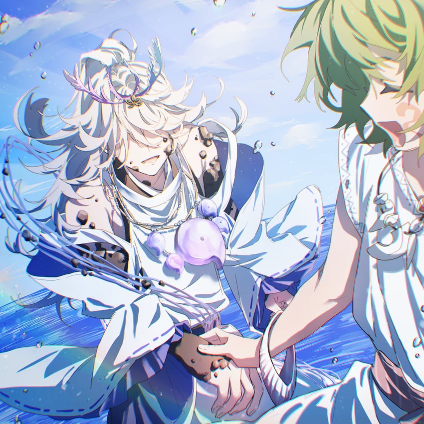 azumi-no-isora and yuta (fate and 1 more) drawn by dakoka