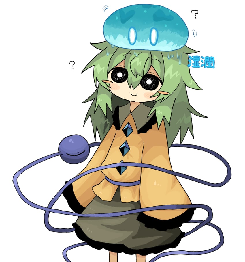 komeiji koishi, slime, and hydro slime (touhou and 1 more) drawn by zunusama