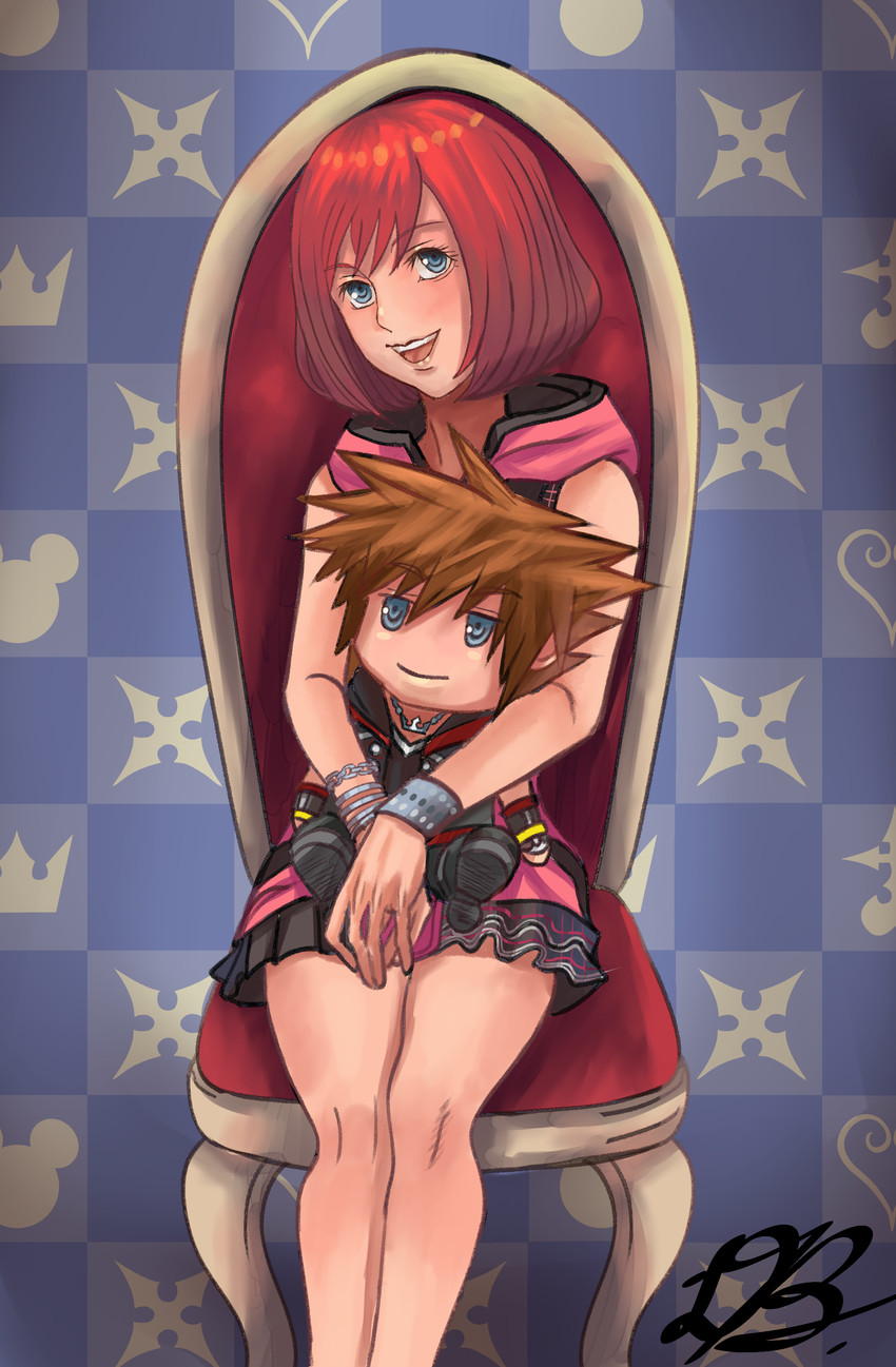 sora and kairi (kingdom hearts and 1 more) drawn by daniel_bui_921