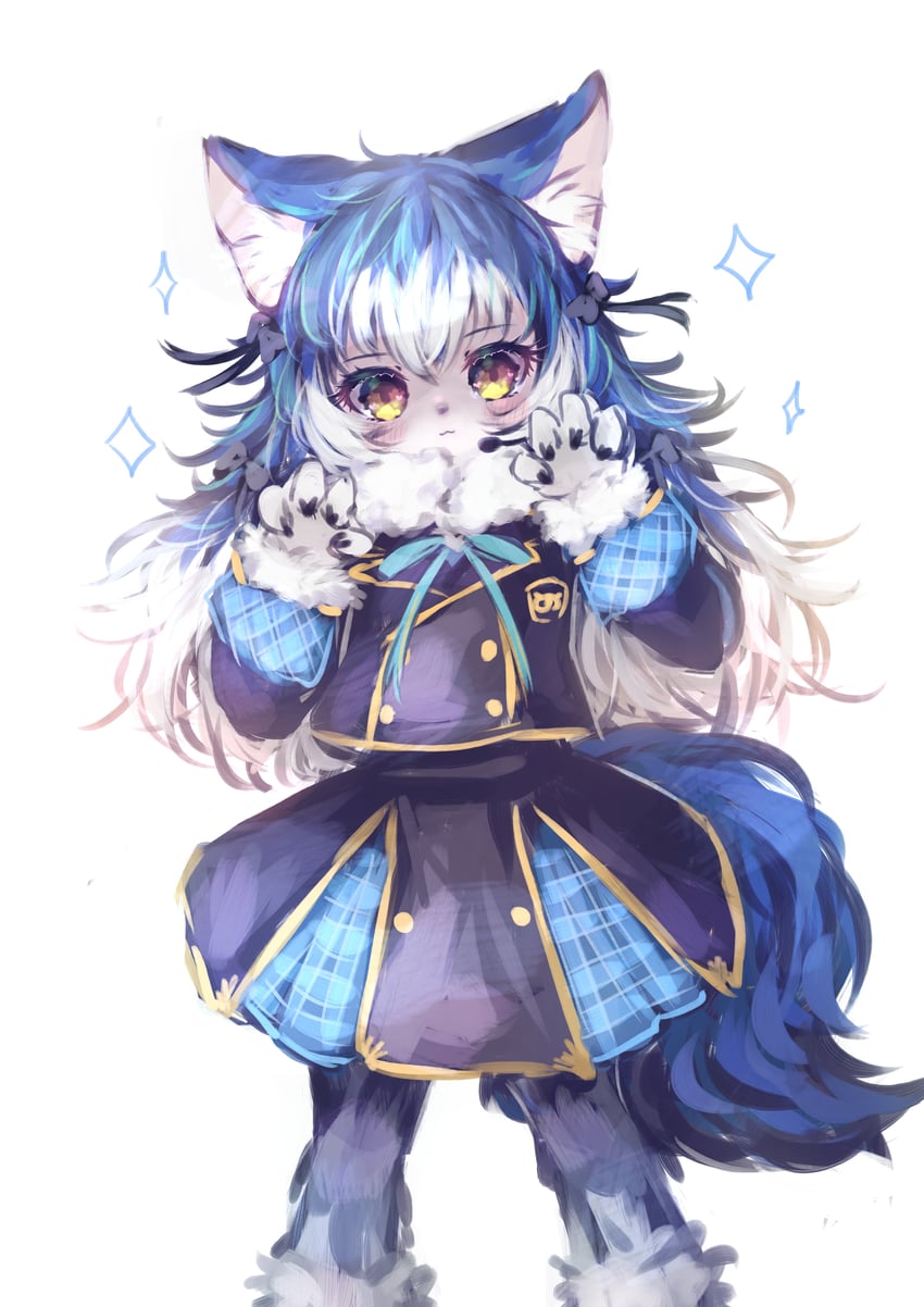 dire wolf (kemono friends and 1 more) drawn by maki_gamin