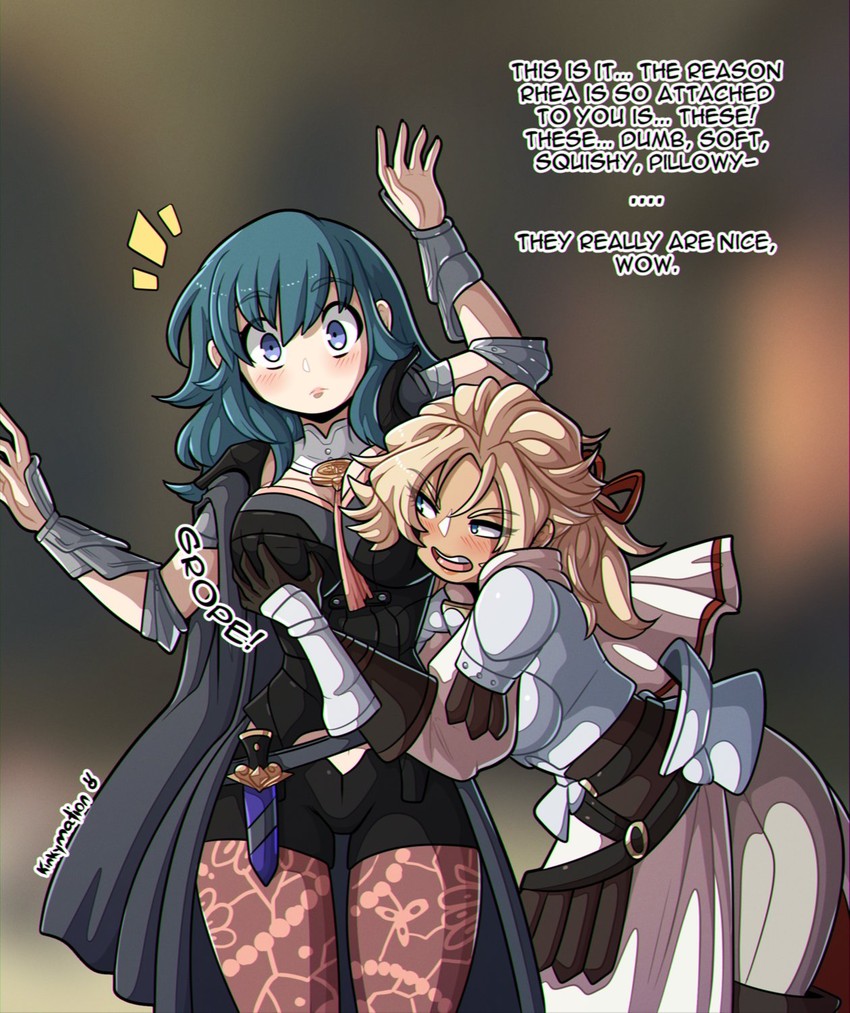 female byleth and catherine (fire emblem and 1 more) drawn by kinkymation