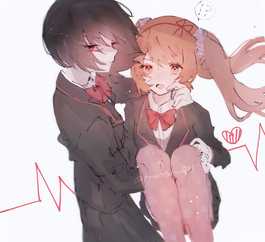 osana najimi, hanako yamada, and nemesis-chan (yandere simulator) drawn by neko_(kyorinsan_831)
