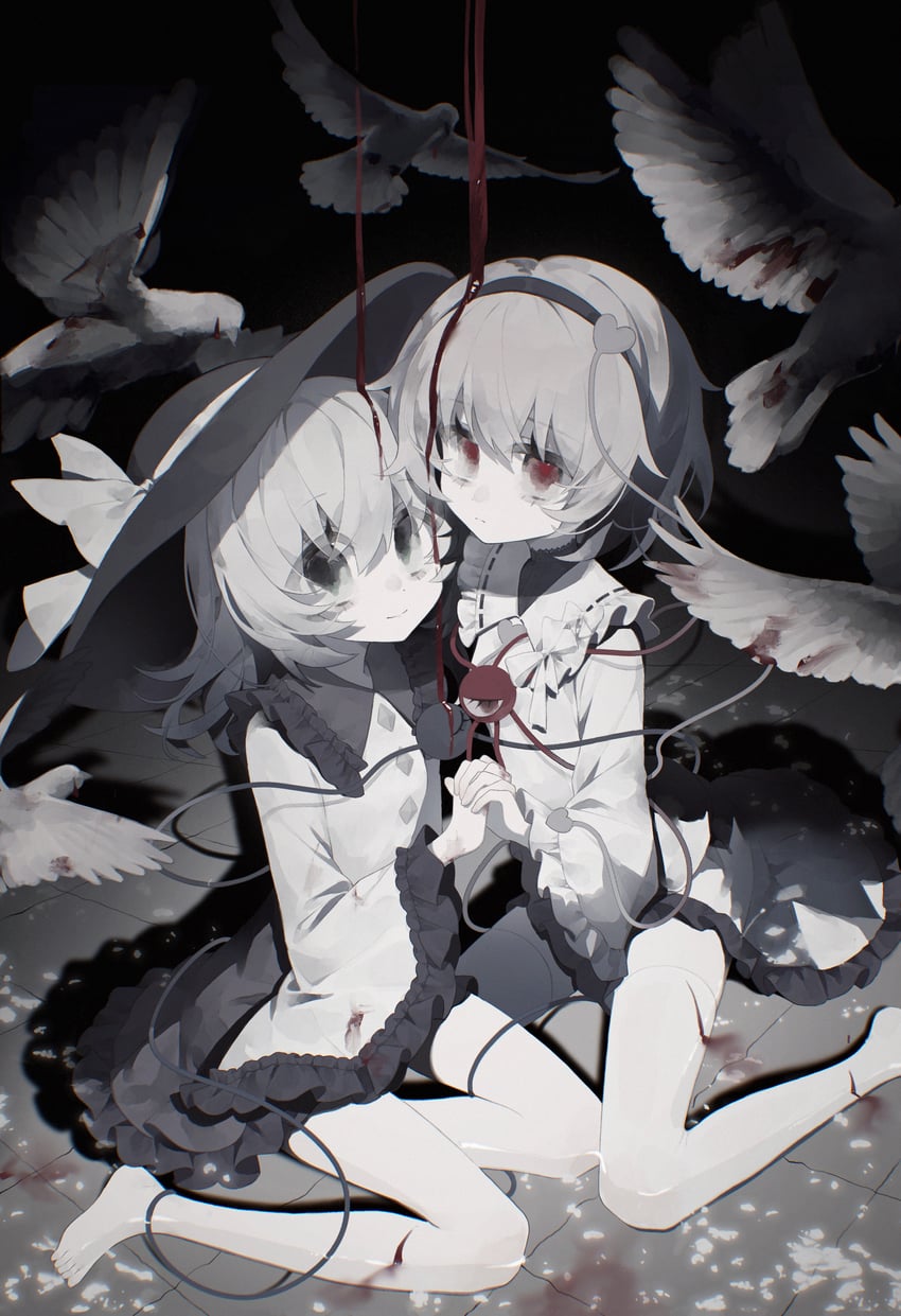 komeiji koishi and komeiji satori (touhou) drawn by rcs_4
