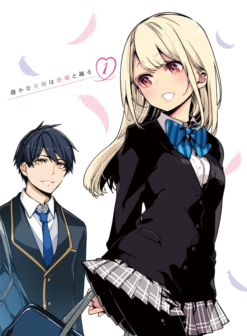 amane lily and akutsu masatora (oroka na tenshi wa akuma to odoru) drawn by azuma_sawayoshi