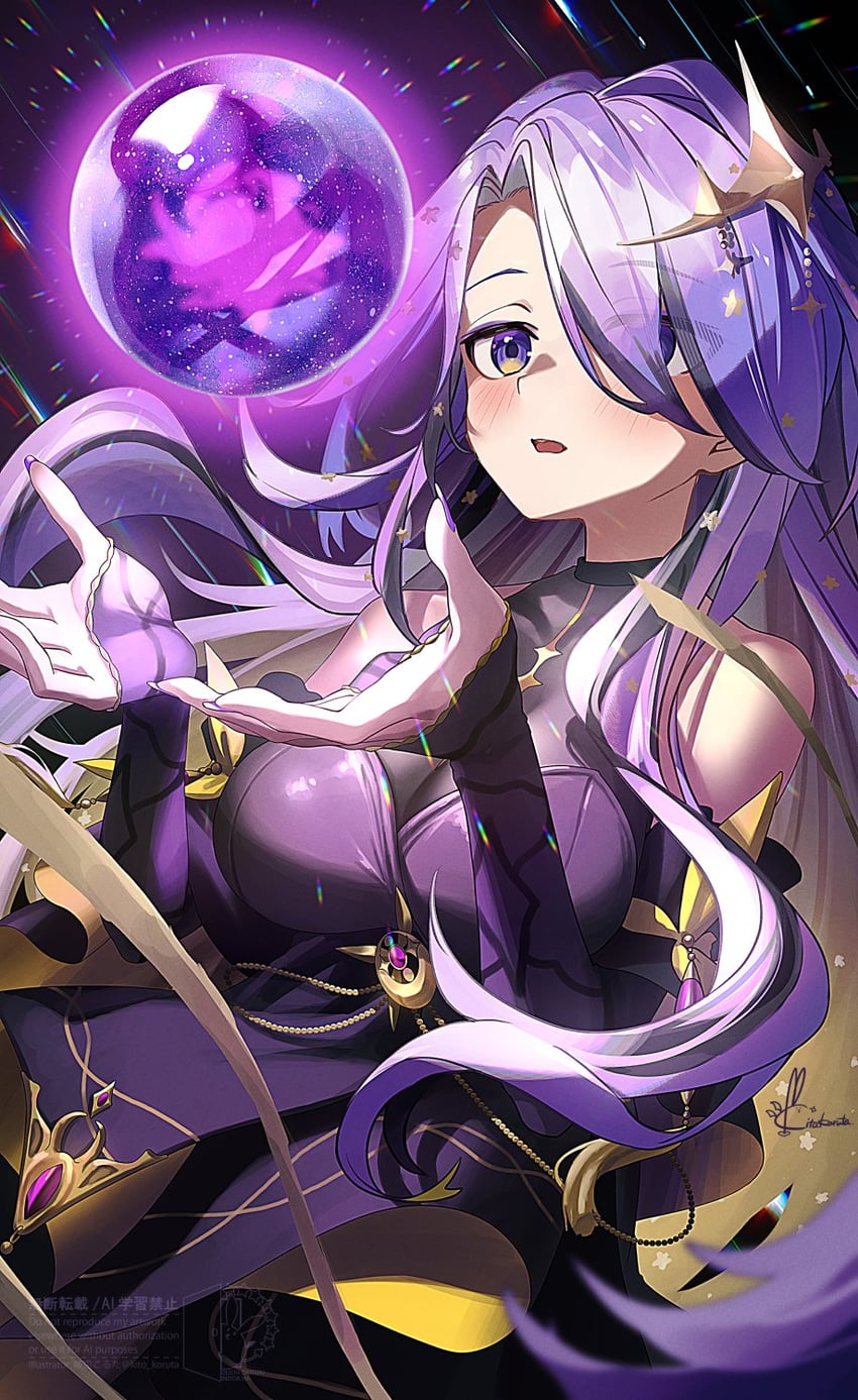 moona hoshinova (hololive and 1 more) drawn by kito_koruta and koruta_(nekoimo)