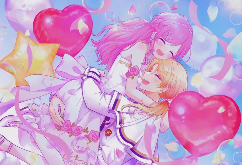 ootori emu and tenma tsukasa (project sekai) drawn by pnyo_emc