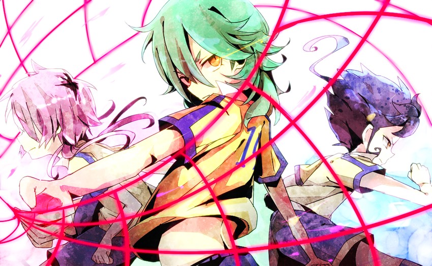 kirino ranmaru, kariya masaki, and tsurugi kyousuke (inazuma eleven and 1 more) drawn by pinko_(inazume-panko)