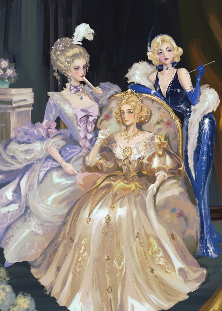 america, united kingdom, and france (axis powers hetalia) drawn by jiujue595