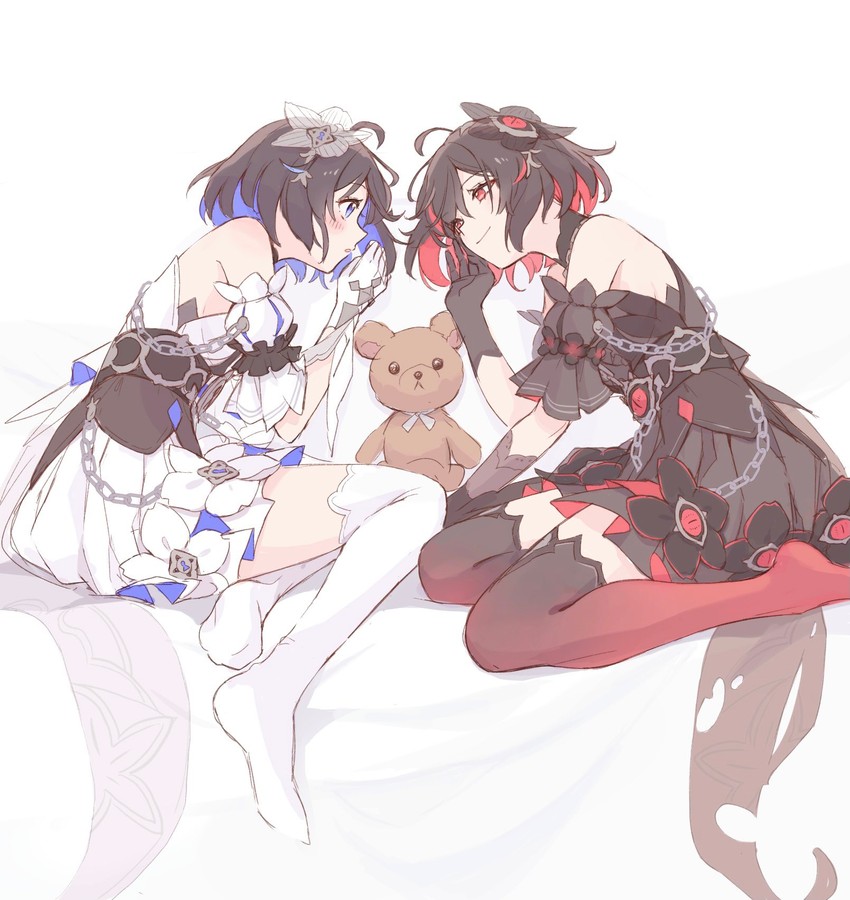 seele vollerei and seele (honkai and 1 more) drawn by nasubi_(1ra1ri1ko2cho1mi2na)