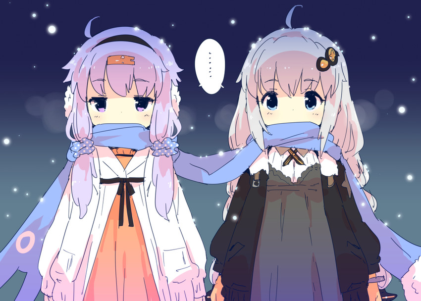 yuzuki yukari, kizuna akari, and okhotsk yukari (vocaloid and 1 more) drawn by petenshi_(dr._vermilion)
