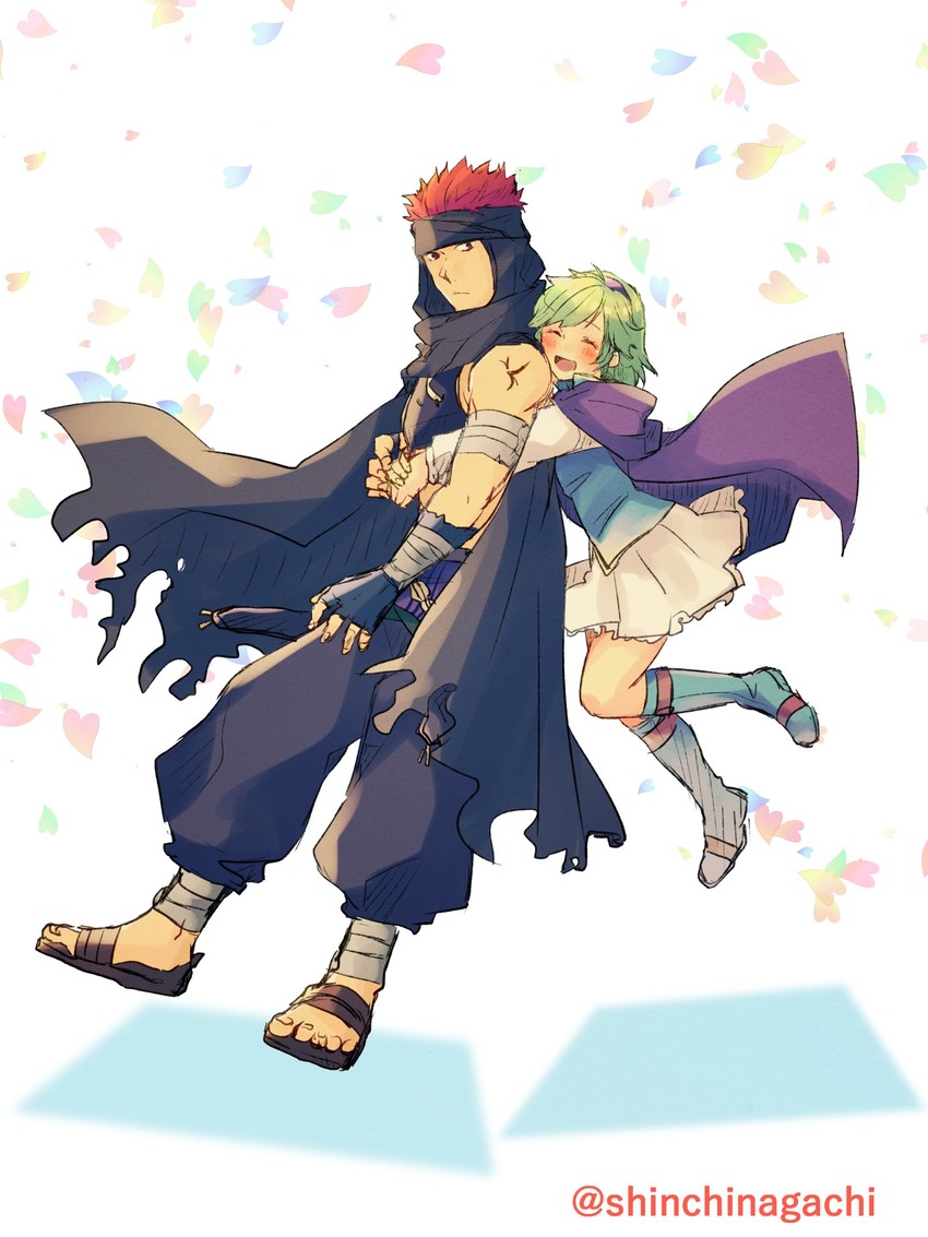 nino and jaffar (fire emblem and 1 more) drawn by nishimura_(shinchinagachi)