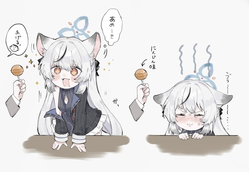 sensei, doodle sensei, and kokona (blue archive) drawn by oshio_(baniniwana)