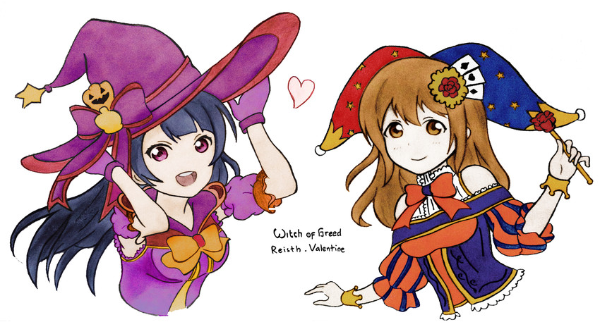 tsushima yoshiko and kunikida hanamaru (love live! and 1 more) drawn by reisth