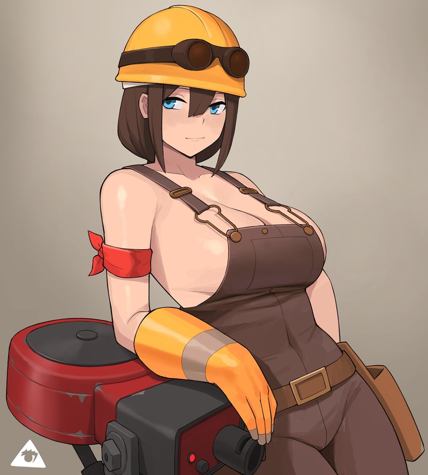 engineer and red engineer (team fortress 2) drawn by donburi_(donburikazoku)
