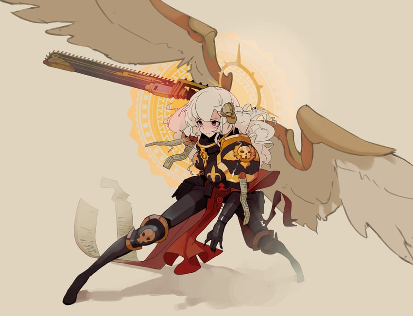 adepta sororitas and alpha (original and 1 more) drawn by deo_artist