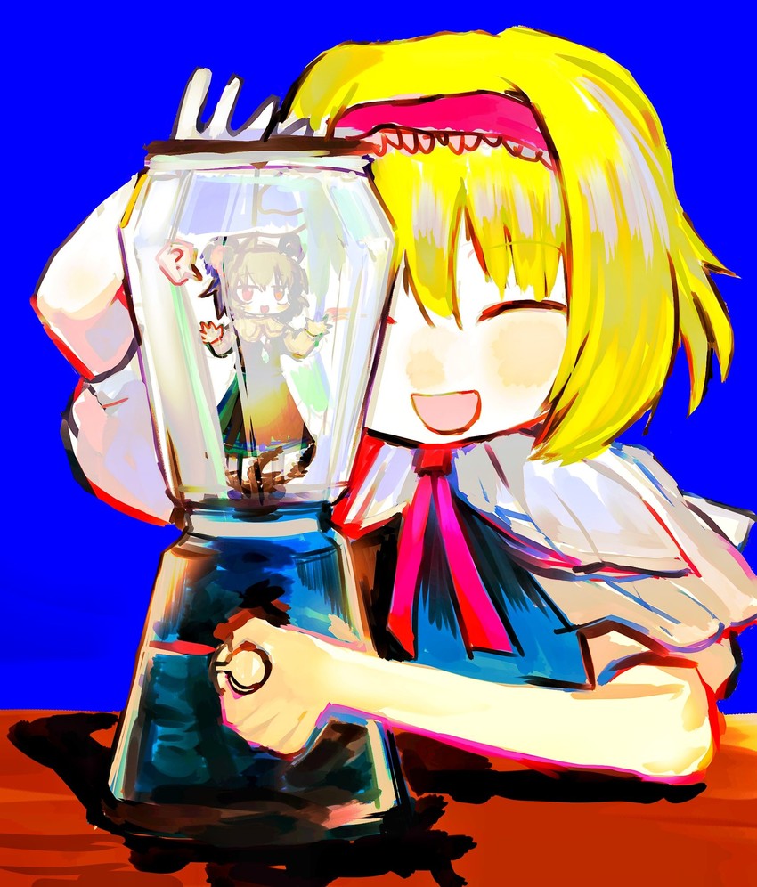 alice margatroid, nazrin, nyon, and ichigo (touhou and 1 more) drawn by on_(_l0_)