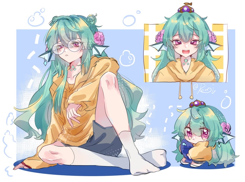 finana ryugu (nijisanji and 1 more) drawn by rtoushichin