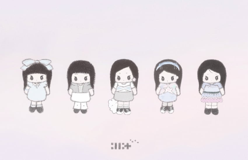 moka, wonhee, iroha, minju, and yunah (real life and 1 more)