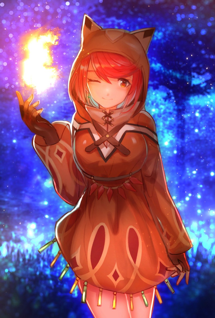pyra (xenoblade chronicles and 1 more) drawn by tarbo_(exxxpiation)