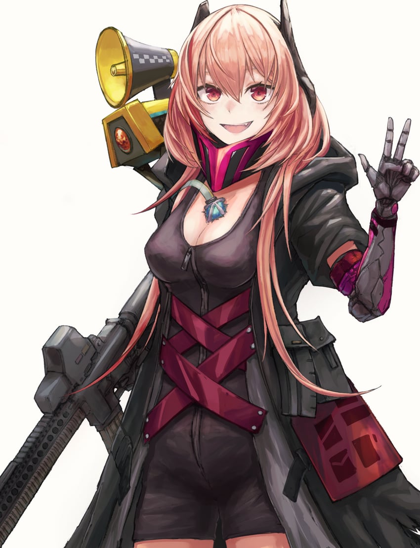m4 sopmod ii and banana (girls' frontline) drawn by gabang