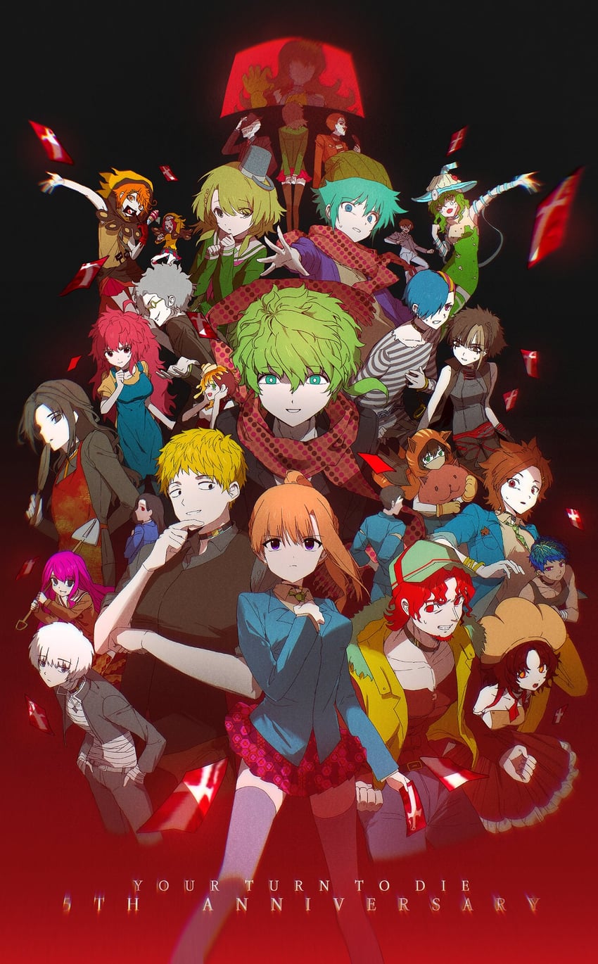 hiyori sou, chidouin sara, midori, kizuchi kanna, satou kai, and 23 more (kimi ga shine) drawn by gongbbang
