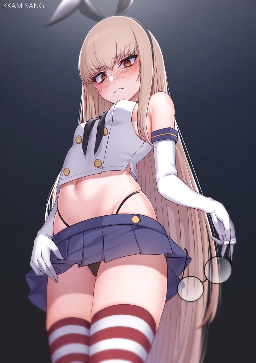 shimakaze and type 80 (kantai collection and 1 more) drawn by kkam-sang