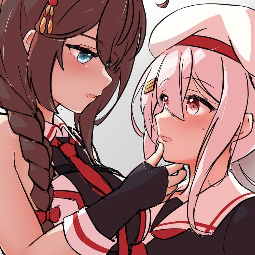 shigure, harusame, and shigure kai san (kantai collection) drawn by arthur_ko