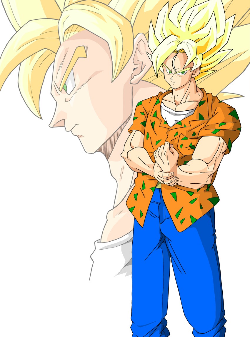 son goku (dragon ball and 1 more) drawn by for-somebody