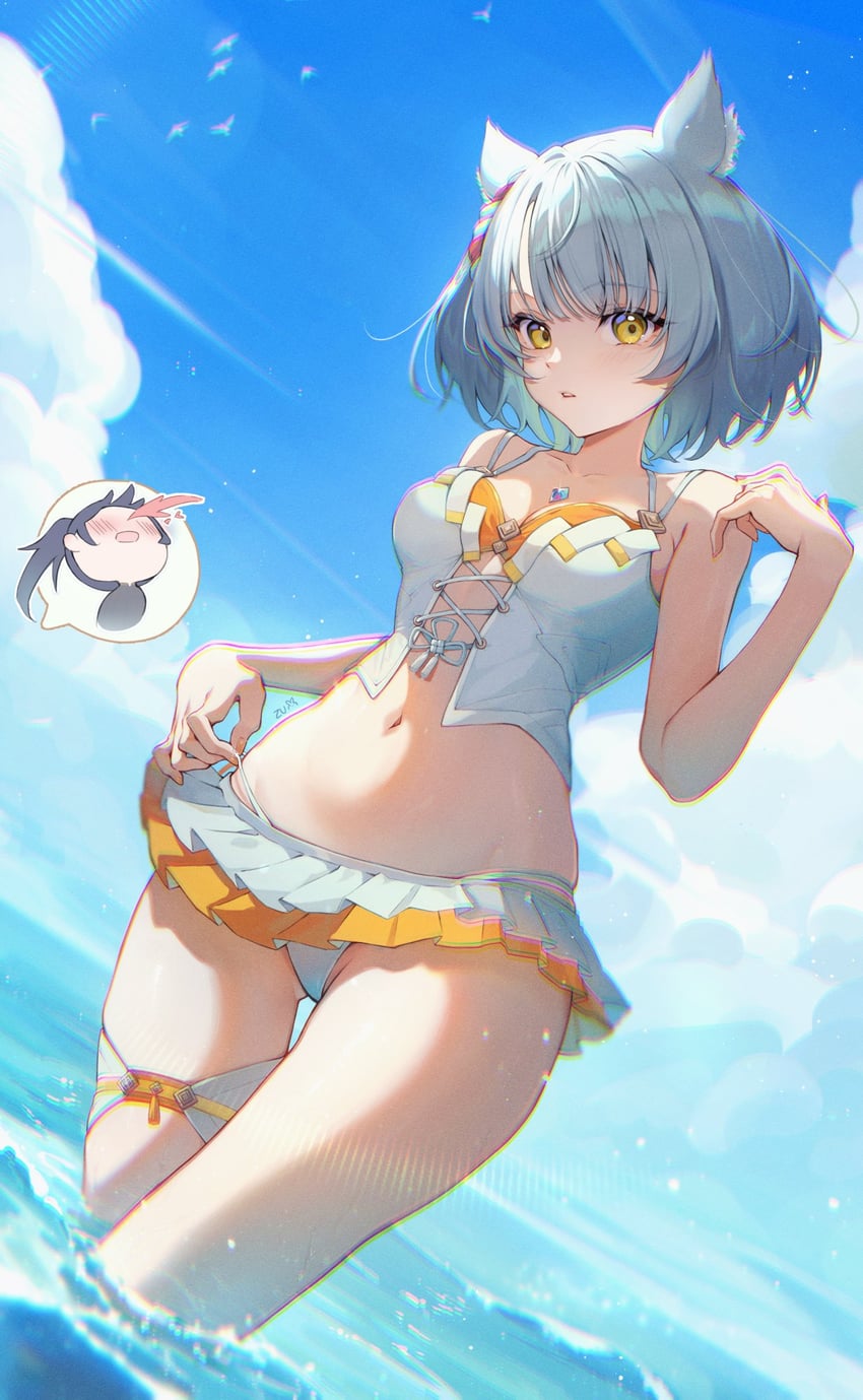 mio and noah (xenoblade chronicles and 1 more) drawn by zu_ethel