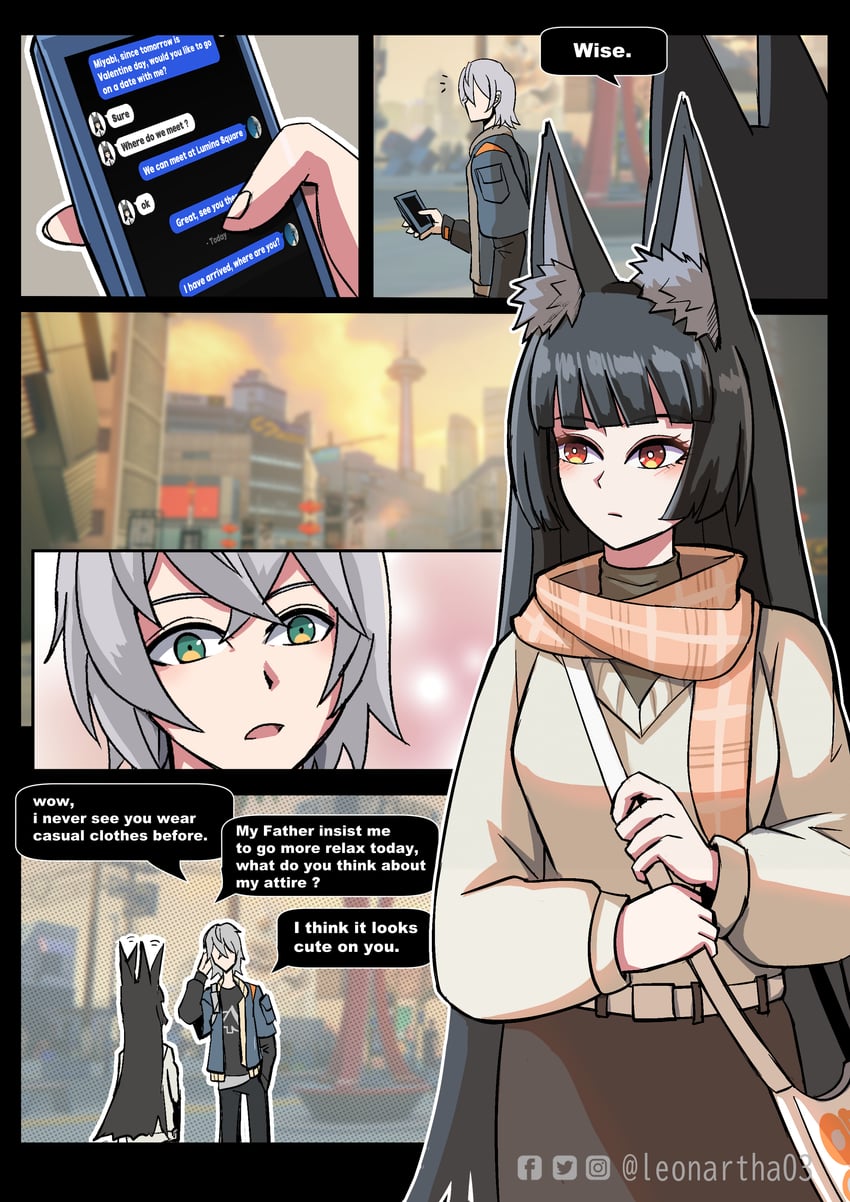 hoshimi miyabi and wise (zenless zone zero) drawn by leonartha03