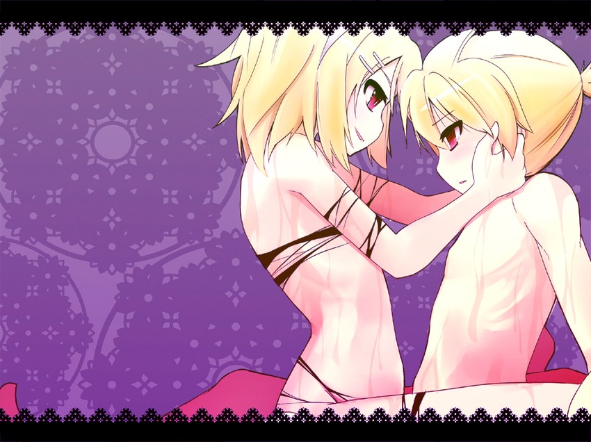kagamine rin and kagamine len (vocaloid) drawn by pon_(shind_997)