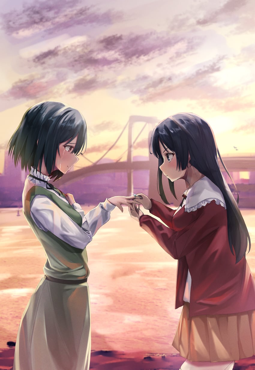 yuki setsuna and mifune shioriko (love live! and 1 more) drawn by lowlight1010