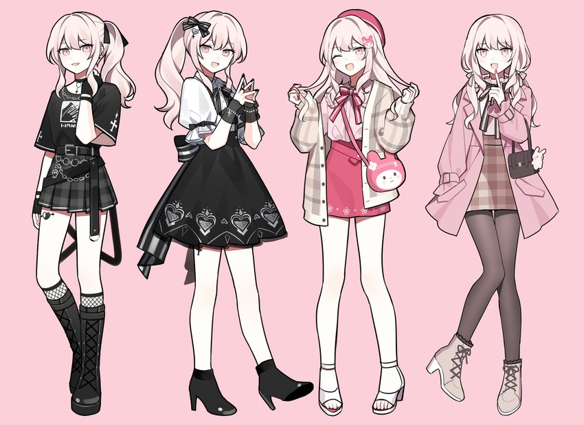 akiyama mizuki and my melody (project sekai and 2 more) drawn by waka_(wk4444)