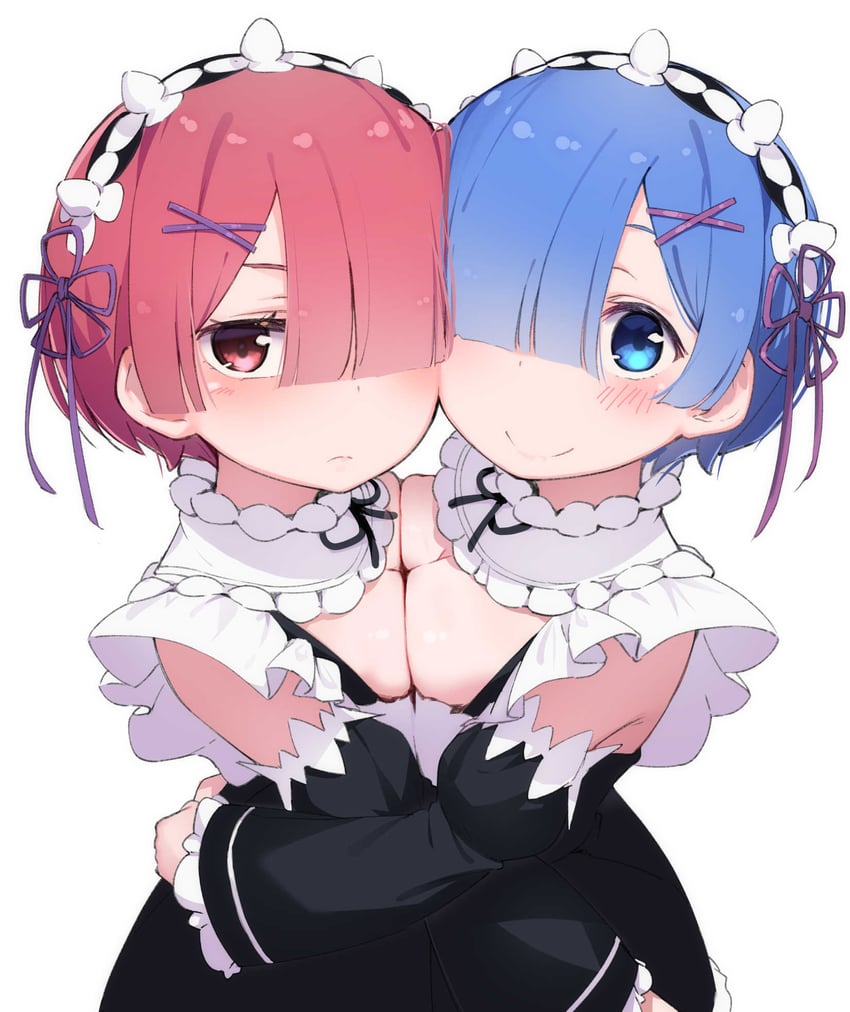 rem and ram (re:zero kara hajimeru isekai seikatsu) drawn by yuyuripo