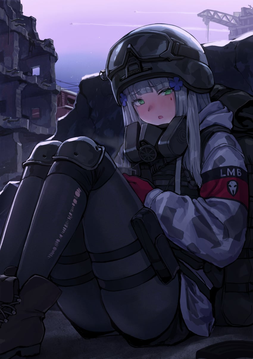 hk416 (girls' frontline and 1 more) drawn by kuro_(zhurunbo1997)