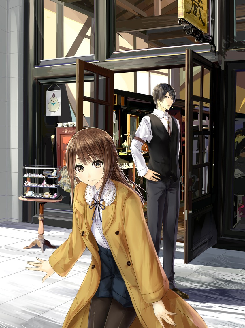 yagashira kiyotaka and mashiro aoi (kyoto teramachi sanjo no holmes) drawn by chef_no_kimagure_salad
