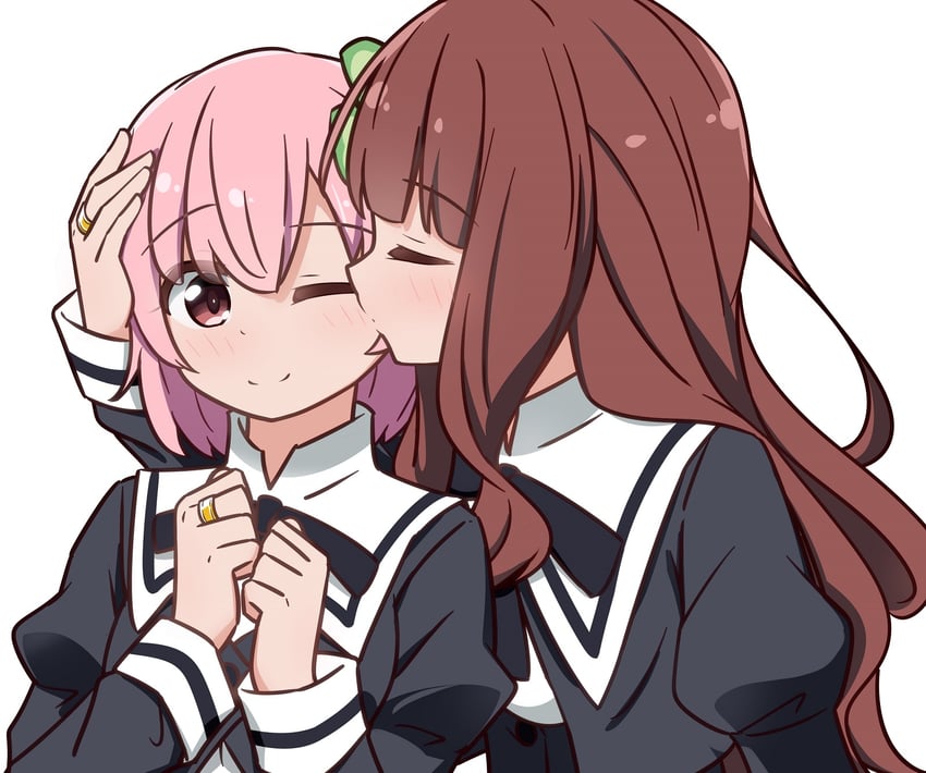 hitotsuyanagi riri and kaede johan nouvel (assault lily) drawn by miruzawa_akechi
