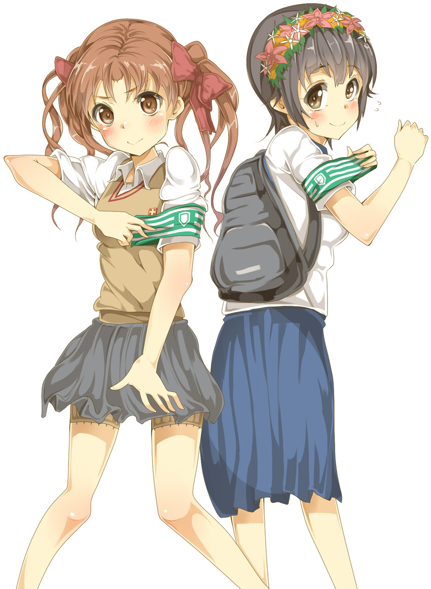 shirai kuroko and uiharu kazari (toaru majutsu no index and 1 more) drawn by kukkumann