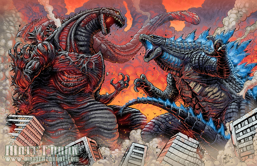 godzilla (shin godzilla and 2 more) drawn by matt_frank