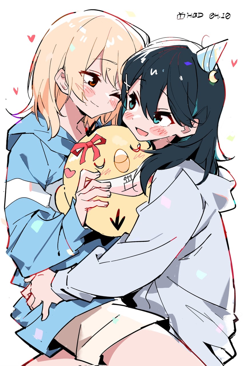 honda sora and sakurai ayaka (lonely girl ni sakaraenai) drawn by zhanzhangzlw