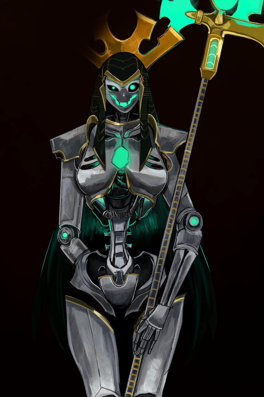 pharaekh bahiti of the paskareth dynasty (warhammer 40k) drawn by kkghost_tv