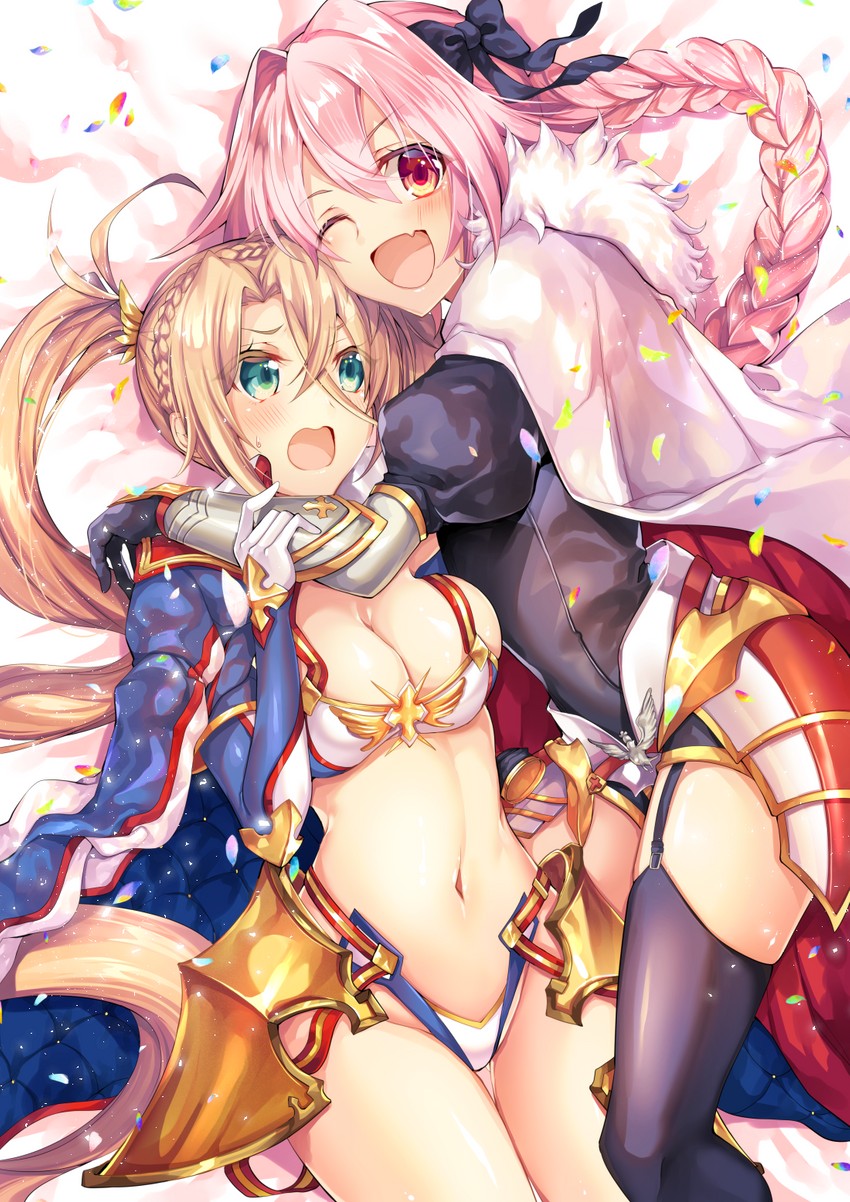 astolfo and bradamante (fate and 1 more) drawn by shika_(isk_mjkss)