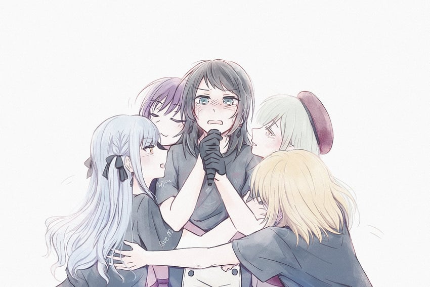 togawa sakiko, wakaba mutsumi, yahata umiri, misumi uika, mortis, and 5 more (bang dream! and 1 more) drawn by yakaze_(yakaze1604)