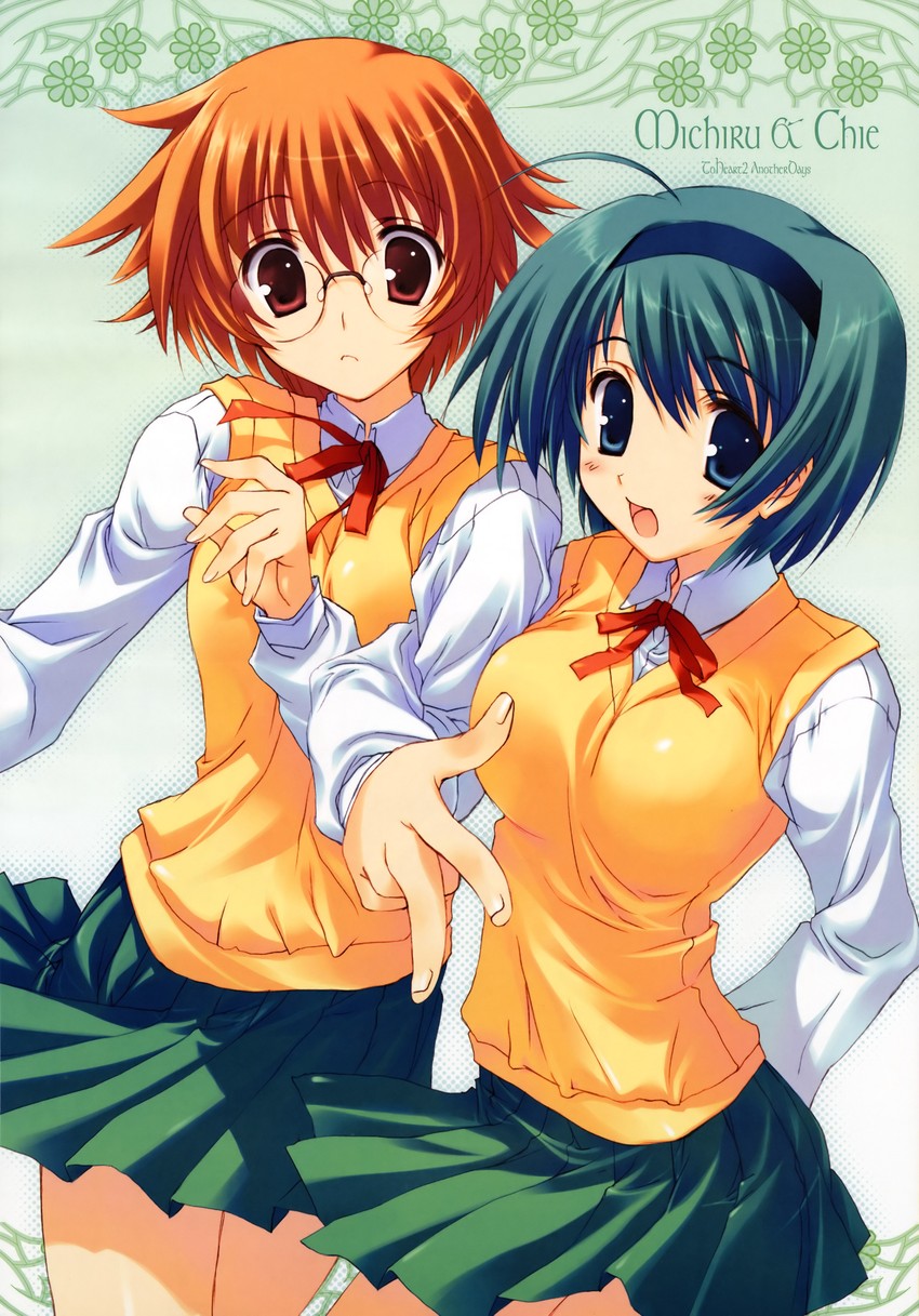 yoshioka chie and yamada michiru (to heart and 2 more) drawn by mitsumi_misato